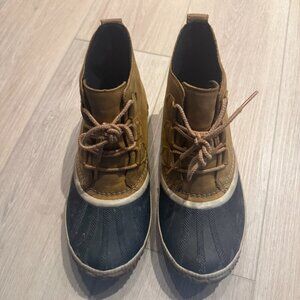 Sorel Brown and Black Ankle Boots Waterproof Design